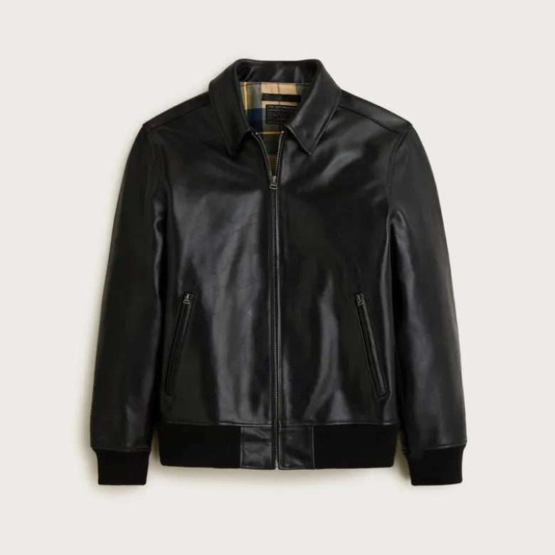 Limited-edition flight jacket in Italian leather
