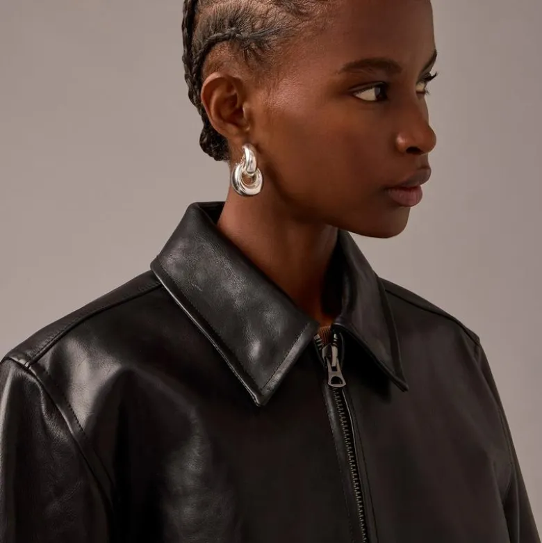 Limited-edition flight jacket in Italian leather