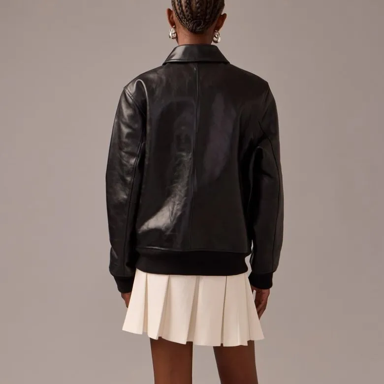 Limited-edition flight jacket in Italian leather