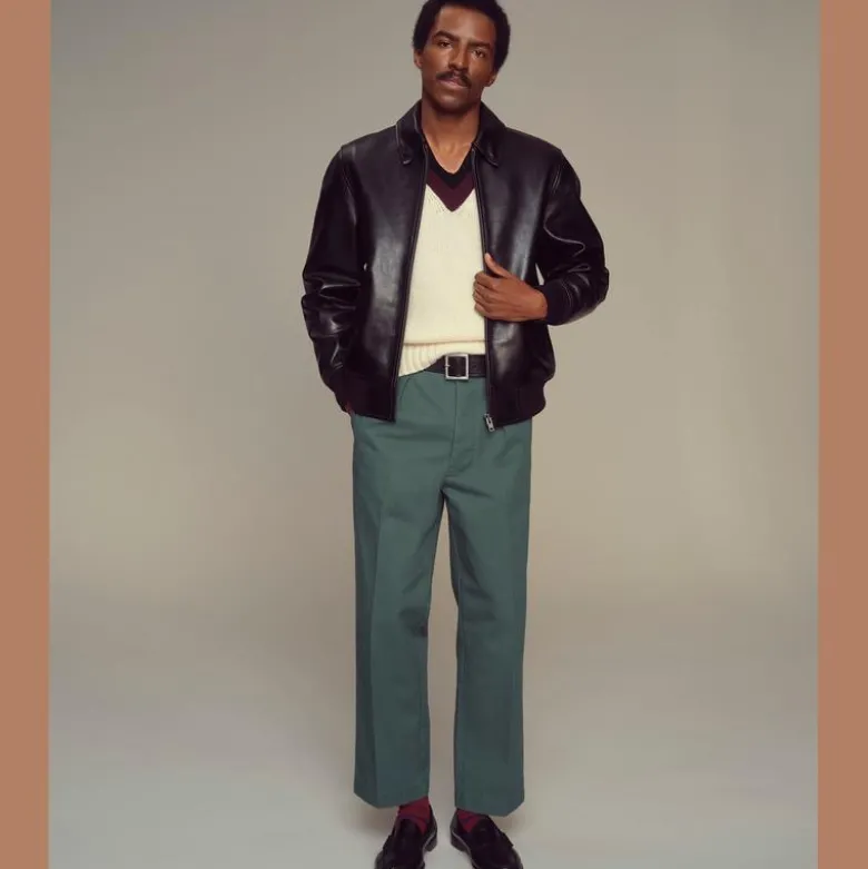 Limited-edition flight jacket in Italian leather