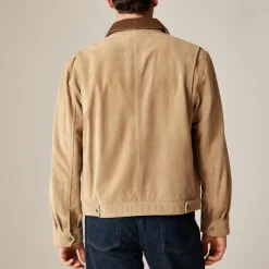 Limited-edition Wallace & Barnes work jacket in Italian suede