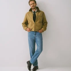 Limited-edition Wallace & Barnes work jacket in Italian suede