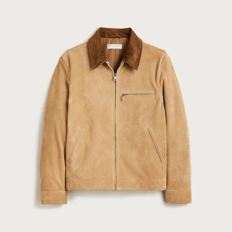 Limited-edition Wallace & Barnes work jacket in Italian suede