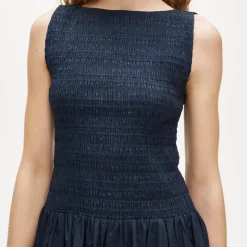 Lina smocked midi dress