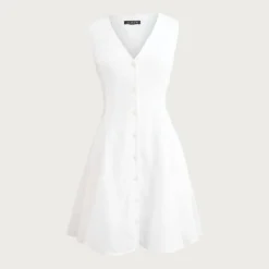 Linen mini dress