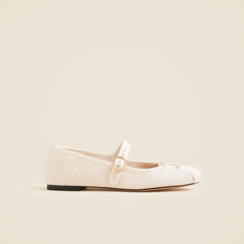 Logan Mary Jane ballet flats in corduroy