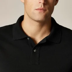 Long-sleeve classic piqué polo shirt