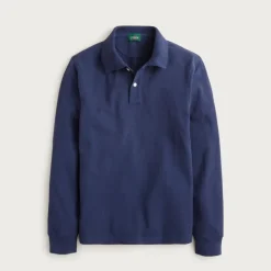 Long-sleeve classic piqué polo shirt