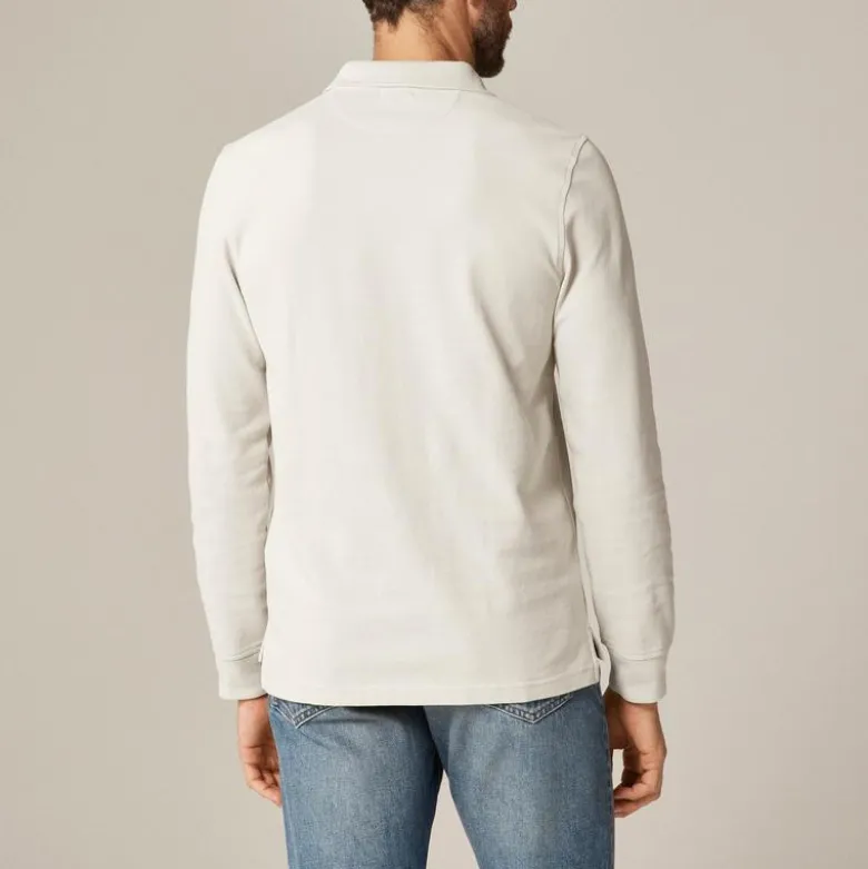 Long-sleeve classic piqué polo shirt