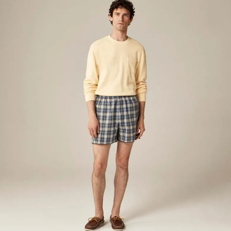 Long-sleeve macropiqué cotton T-shirt