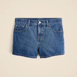 Low-rise denim short