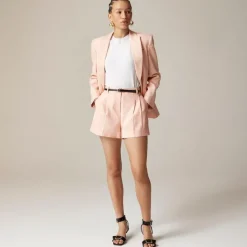 Lucia short in stretch linen blend