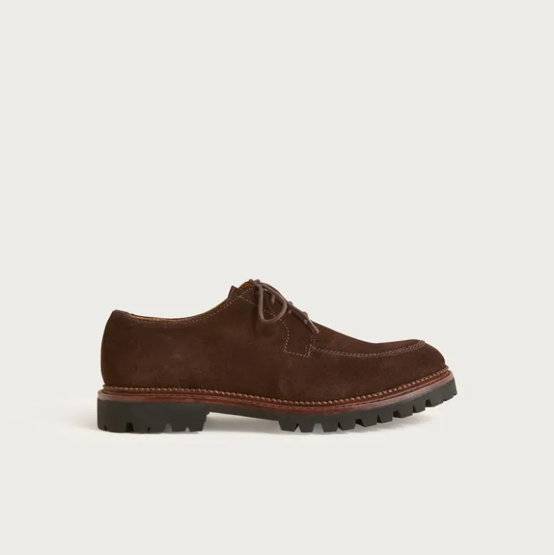 Ludlow lug-sole derbys in suede