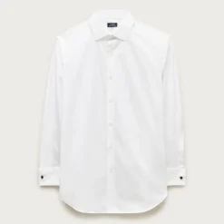 Ludlow Premium fine cotton dress shirt with french cuffs