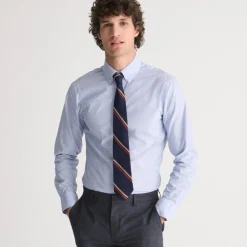 Ludlow Premium fine cotton dress shirt with button-down collar