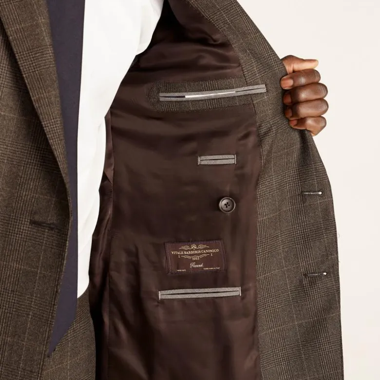 Ludlow Slim-fit double-breasted suit jacket in Italian wool