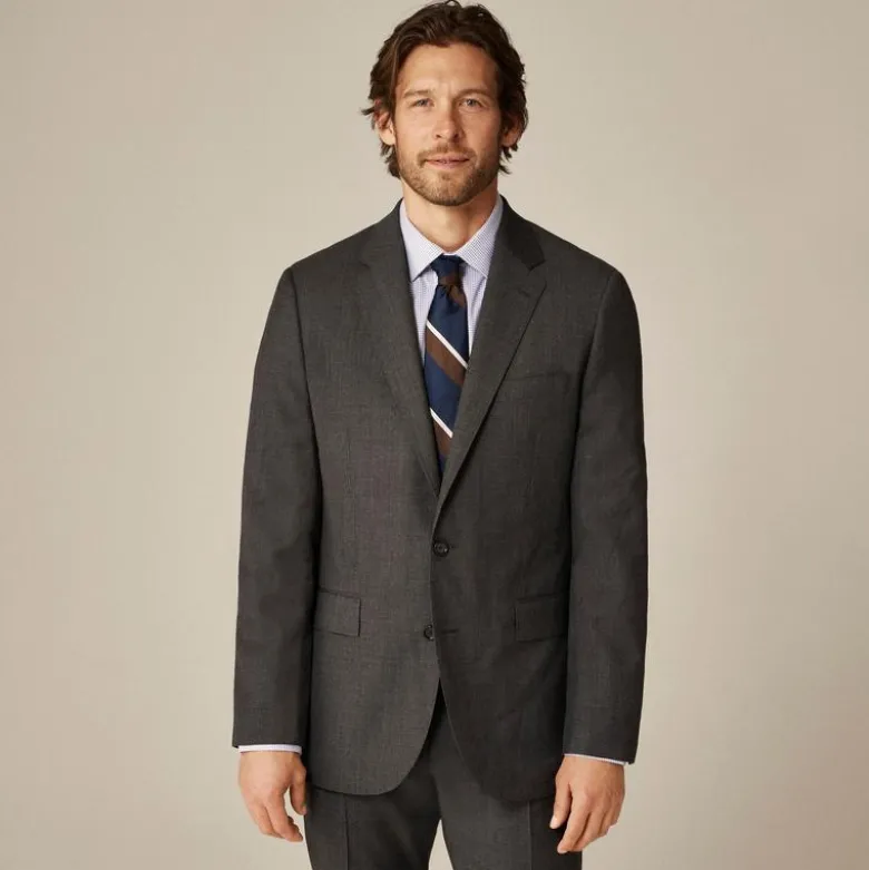 Ludlow Slim-fit suit jacket in Italian worsted wool