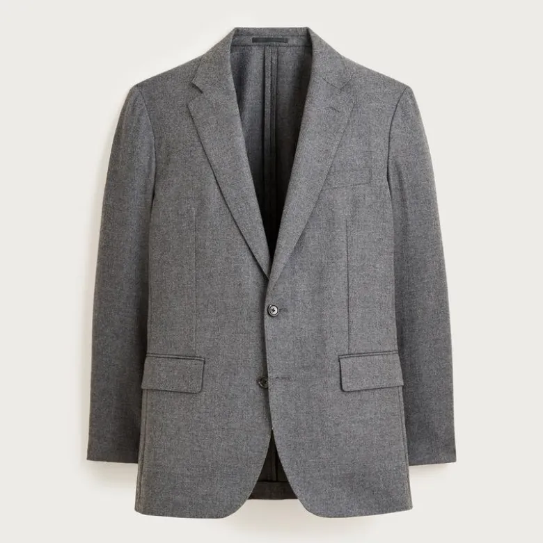 Ludlow Slim-fit suit jacket in English cotton-wool blend