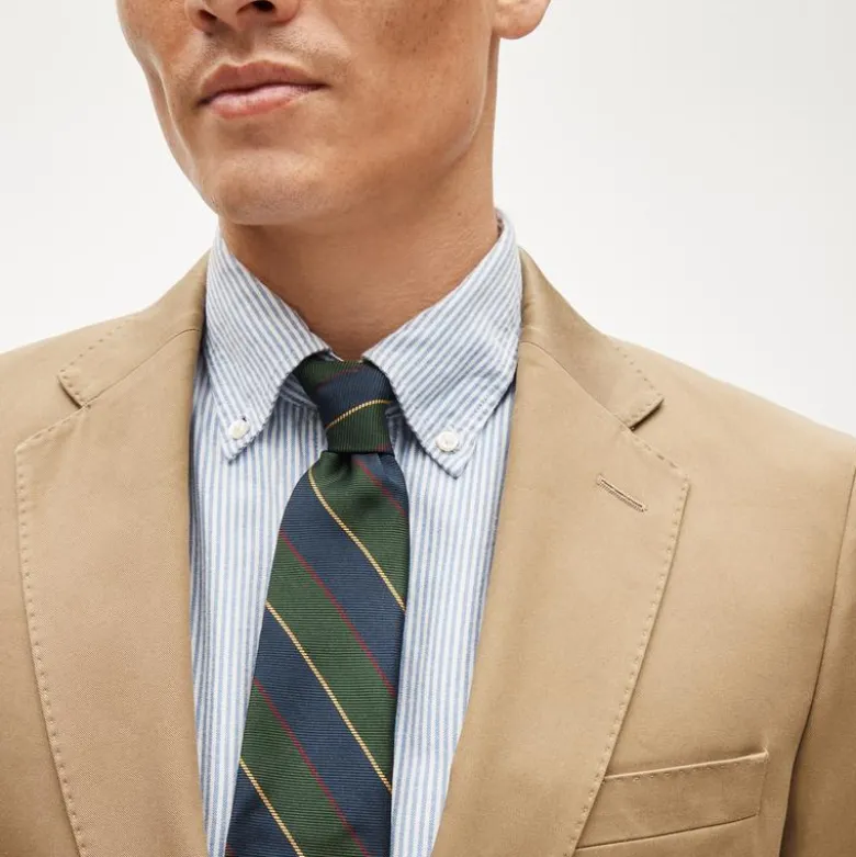 Ludlow Slim-fit suit jacket in Japanese cotton chino