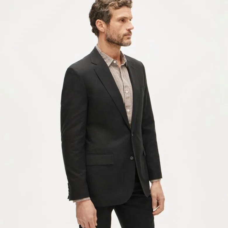 Ludlow Slim-fit suit jacket in Baird McNutt Irish cotton-linen blend