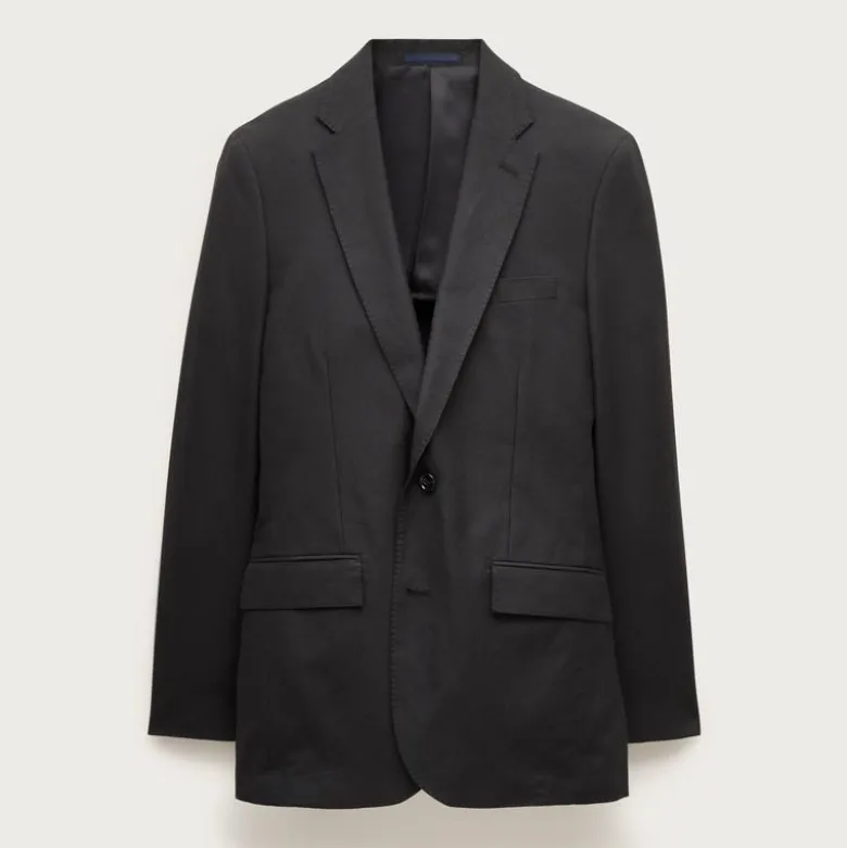 Ludlow Slim-fit suit jacket in Baird McNutt Irish cotton-linen blend