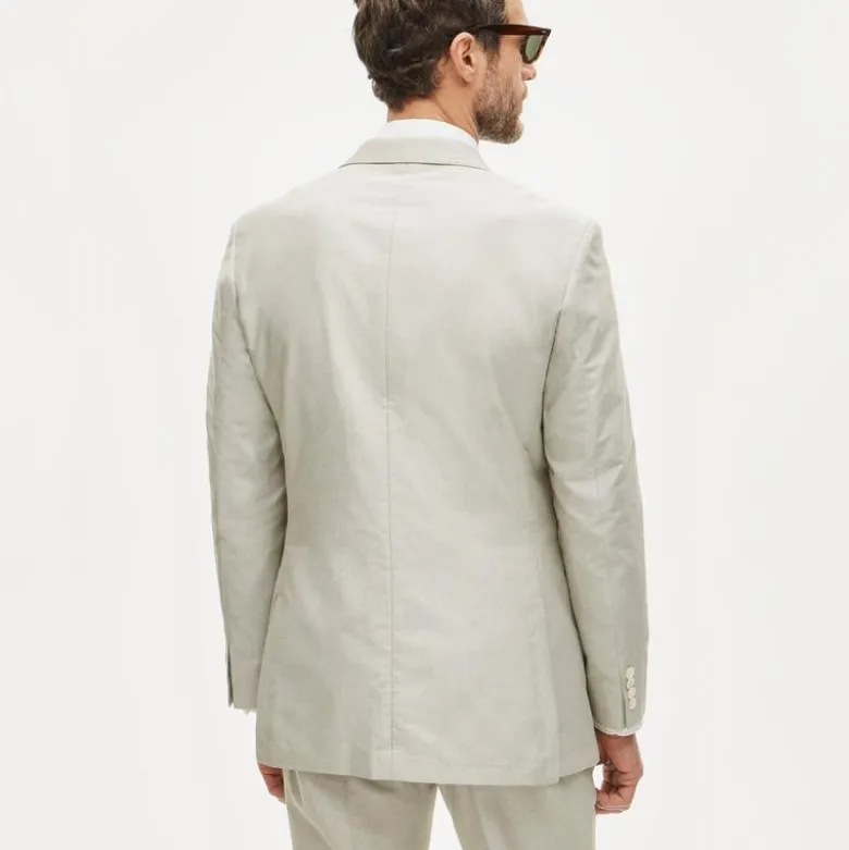 Ludlow Slim-fit suit jacket in Portuguese cotton oxford