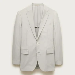 Ludlow Slim-fit suit jacket in Portuguese cotton oxford