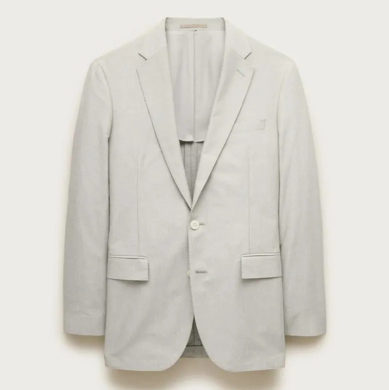 Ludlow Slim-fit suit jacket in Portuguese cotton oxford