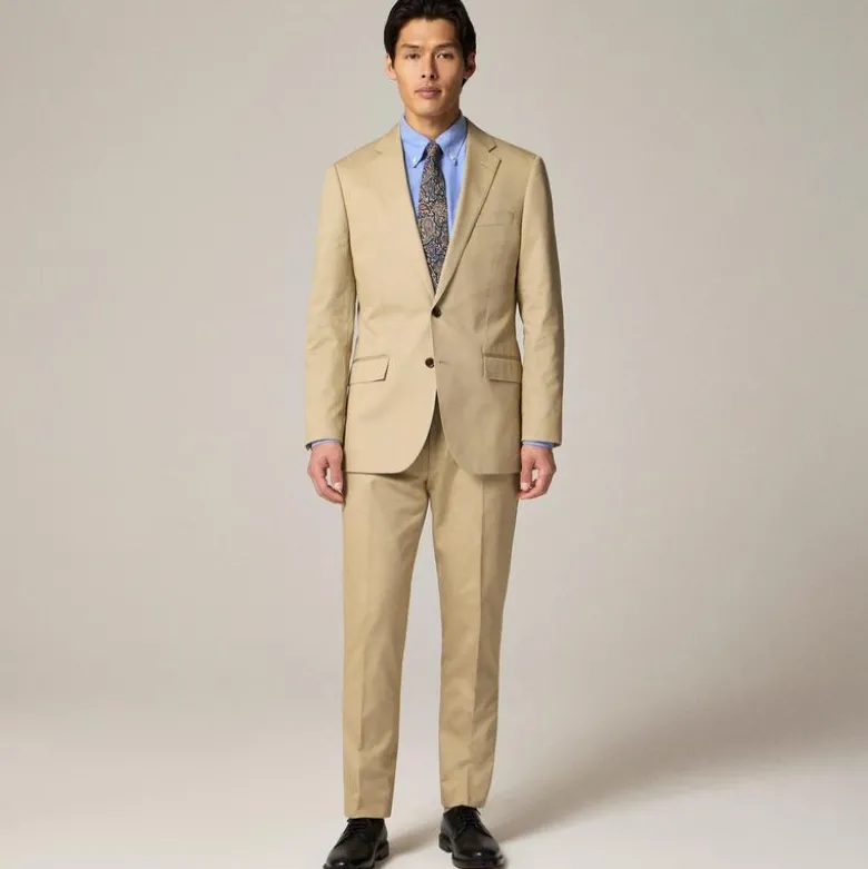 Ludlow Slim-fit suit jacket in Italian chino