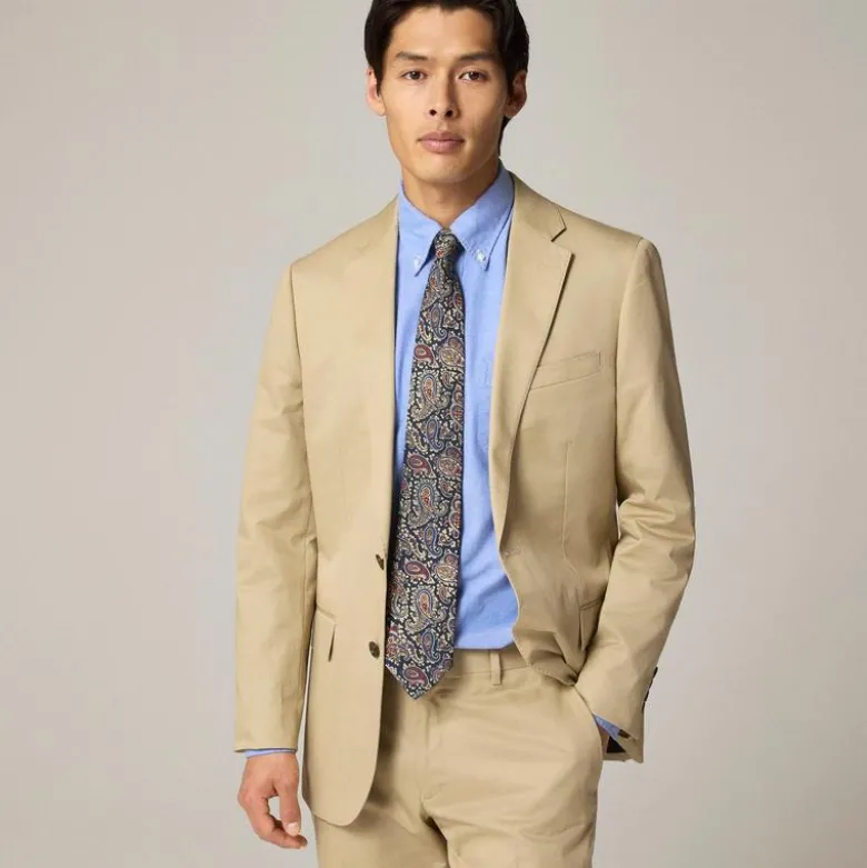 Ludlow Slim-fit suit jacket in Italian chino