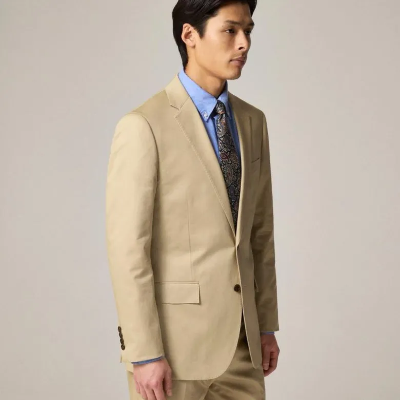 Ludlow Slim-fit suit jacket in Italian chino