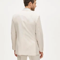 Ludlow Slim-fit suit jacket in Baird McNutt Irish cotton-linen blend
