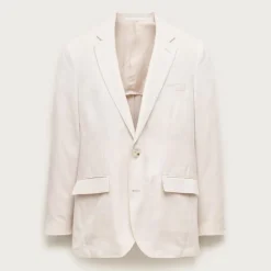 Ludlow Slim-fit suit jacket in Baird McNutt Irish cotton-linen blend