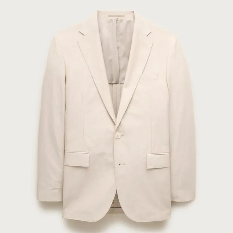 Ludlow Slim-fit suit jacket in Portuguese cotton oxford