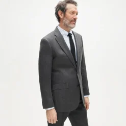 Ludlow Slim-fit suit jacket in English wool-linen blend