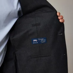 Ludlow Slim-fit suit jacket in English cotton-wool blend