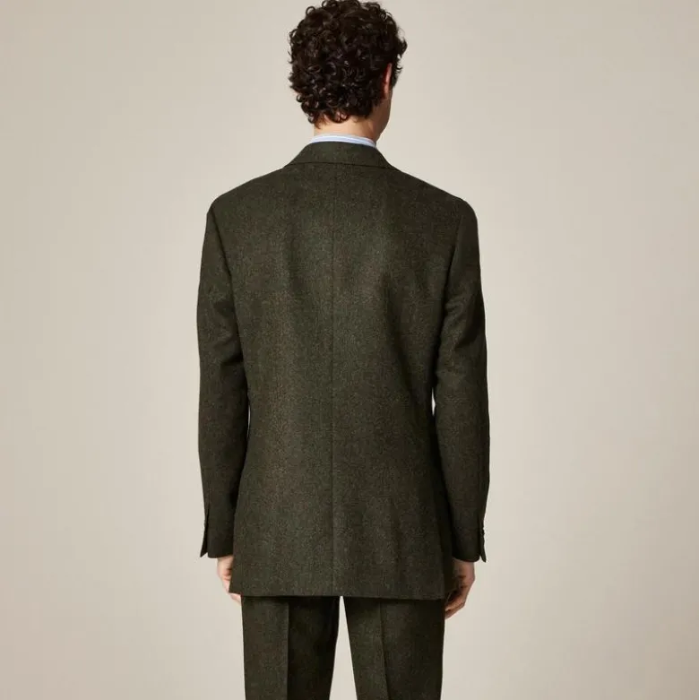 Ludlow Slim-fit suit jacket in English donegal wool tweed