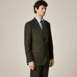 Ludlow Slim-fit suit jacket in English donegal wool tweed