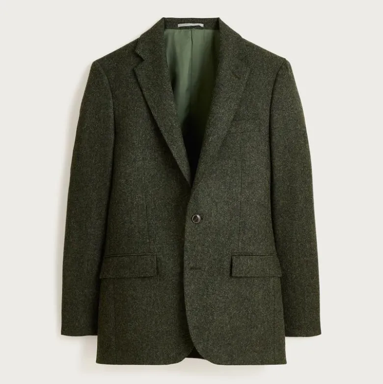 Ludlow Slim-fit suit jacket in English donegal wool tweed