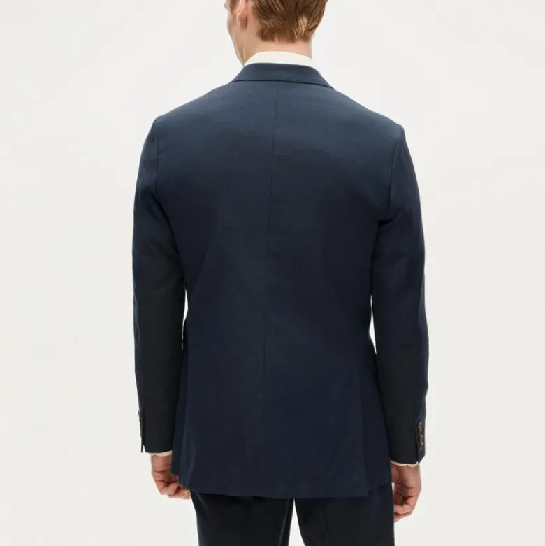 Ludlow Slim-fit suit jacket in Baird McNutt Irish cotton-linen blend
