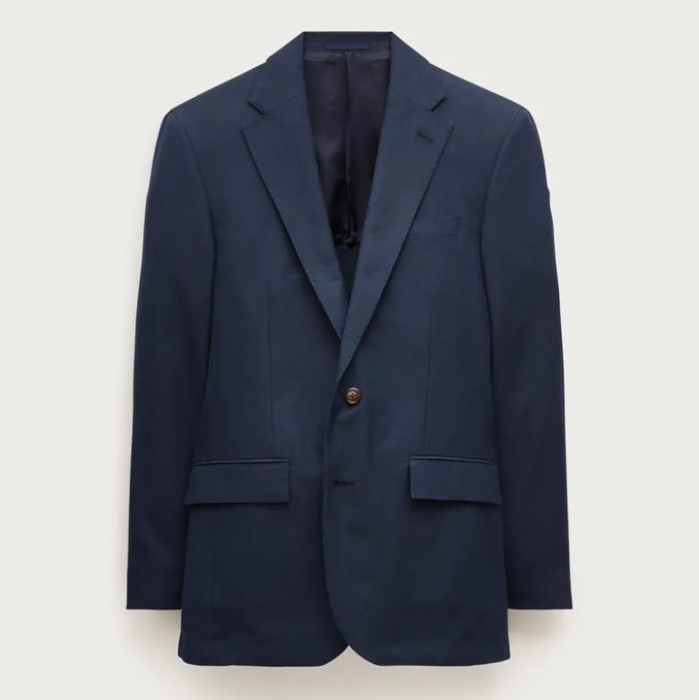 Ludlow Slim-fit suit jacket in Baird McNutt Irish cotton-linen blend