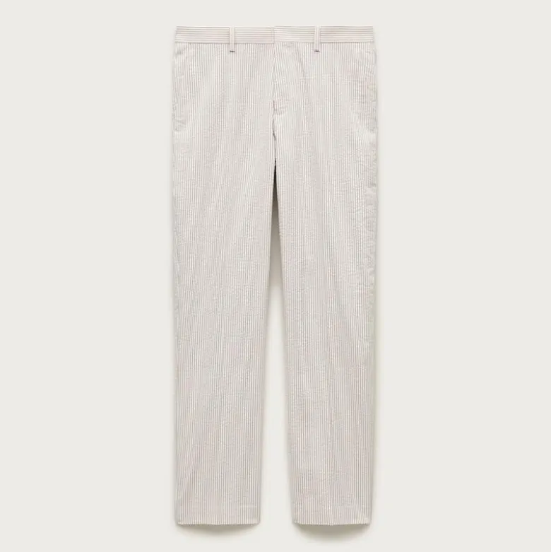 Ludlow Slim-fit suit pant in cotton seersucker