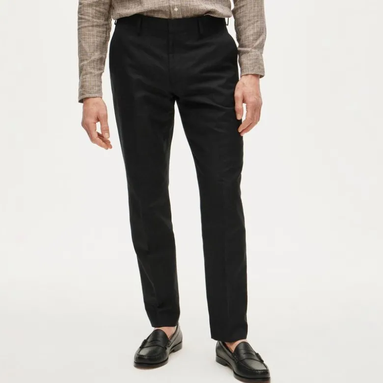 Ludlow Slim-fit suit pant in Baird McNutt Irish cotton-linen blend
