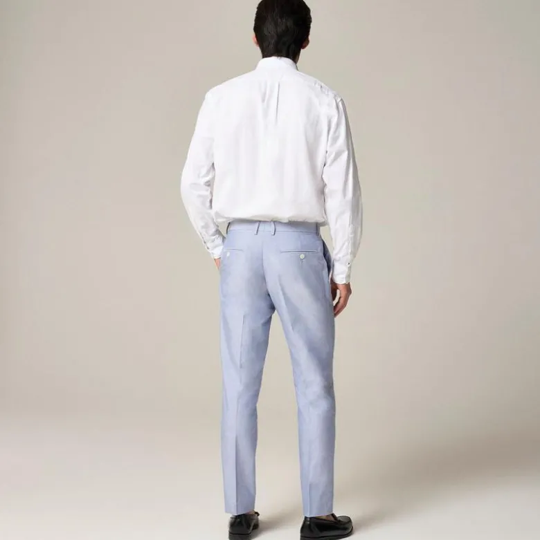 Ludlow Slim-fit suit pant in Portuguese cotton oxford