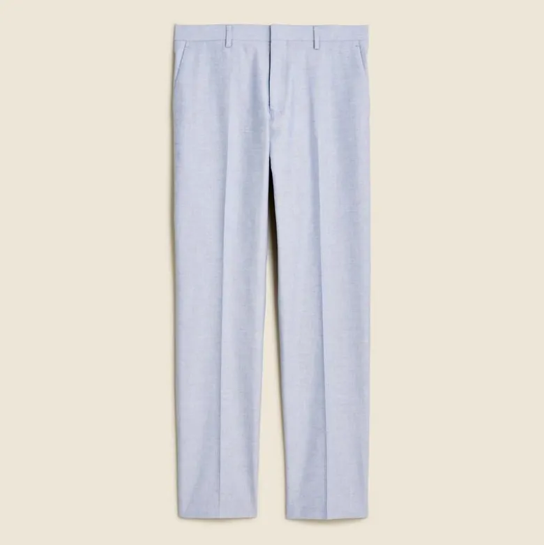 Ludlow Slim-fit suit pant in Portuguese cotton oxford