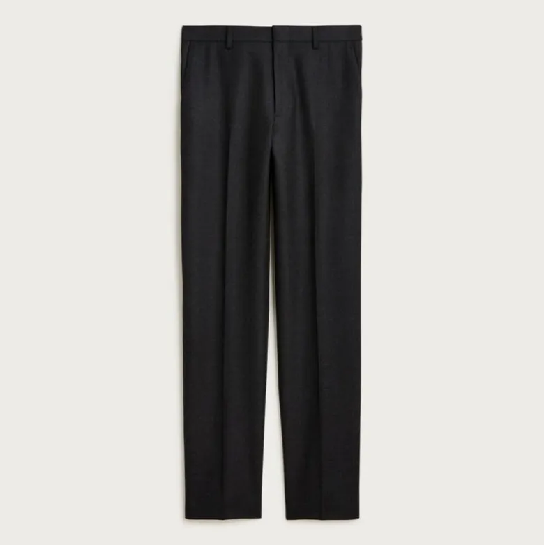 Ludlow Slim-fit suit pant in English cotton-wool blend