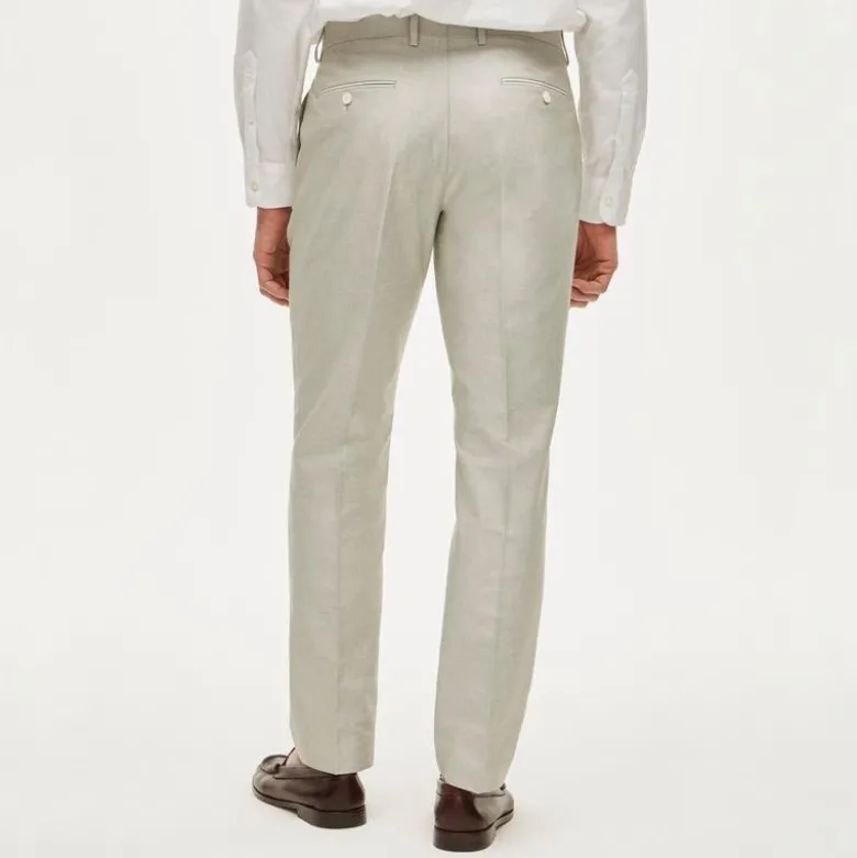 Ludlow Slim-fit suit pant in Portuguese cotton oxford