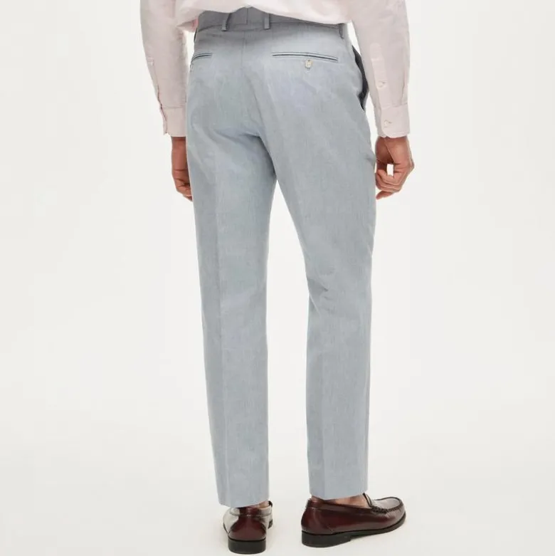 Ludlow Slim-fit suit pant in Baird McNutt Irish cotton-linen blend