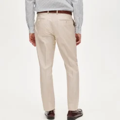 Ludlow Slim-fit suit pant in Portuguese cotton oxford