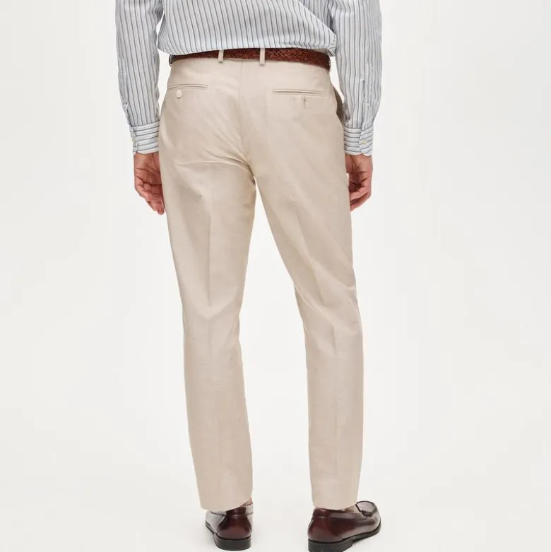 Ludlow Slim-fit suit pant in Portuguese cotton oxford